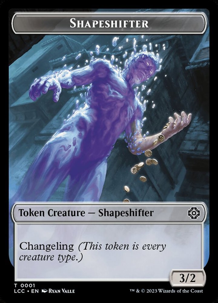 Shapeshifter Token (C 3/2) // Salamander Warrior Token (U 4/3)