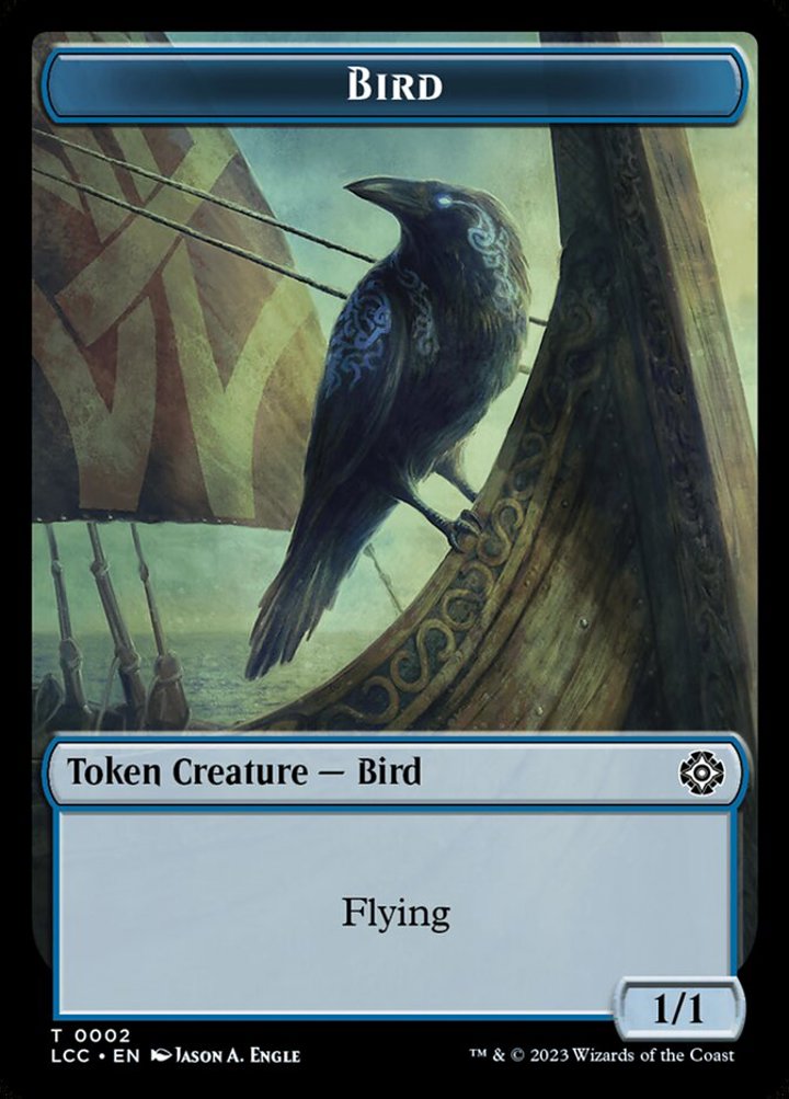 Bird Token (U 1/1) // Merfolk Token (U 1/1)