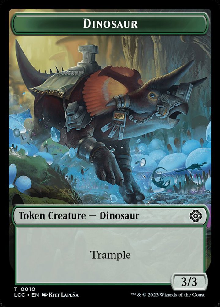Copy Token // Dinosaur Token (G 3/3 Trample)