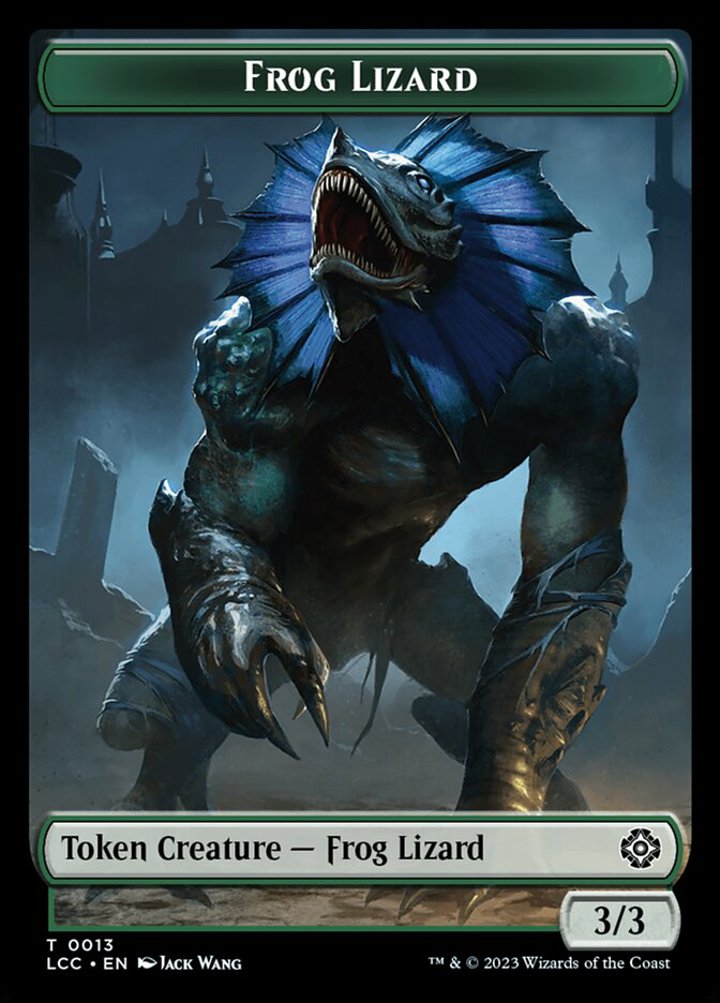 Merfolk Token (U 1/1) // Frog Lizard Token (G 3/3)