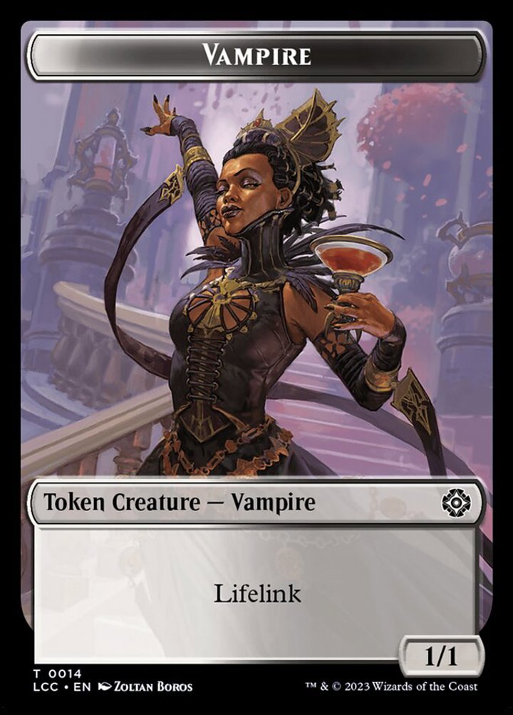 Vampire Token (WB 1/1 Lifelink) // Vampire Demon Token (WB 4/3)
