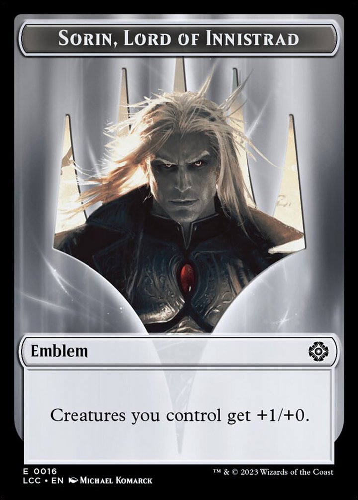 Vampire Token (W 1/1 Lifelink) // Sorin, Lord of Innistrad Emblem