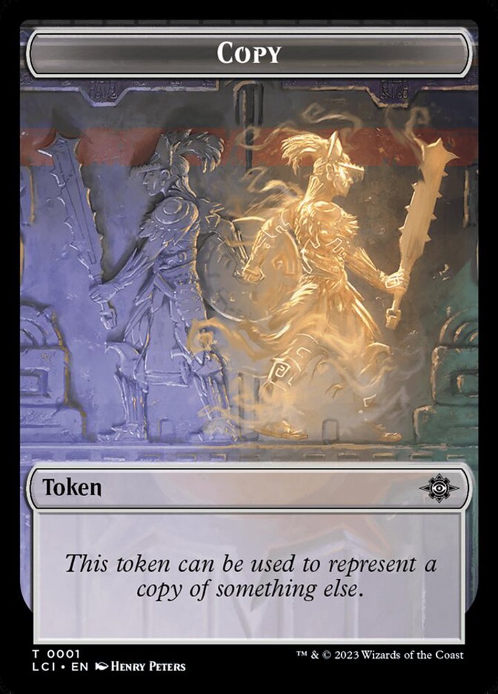 Copy Token // Dinosaur Token (G 3/3 Trample)