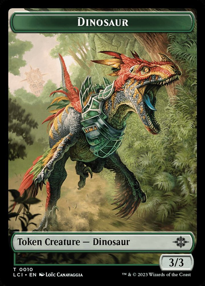 Dinosaur Token (Green 3/3)