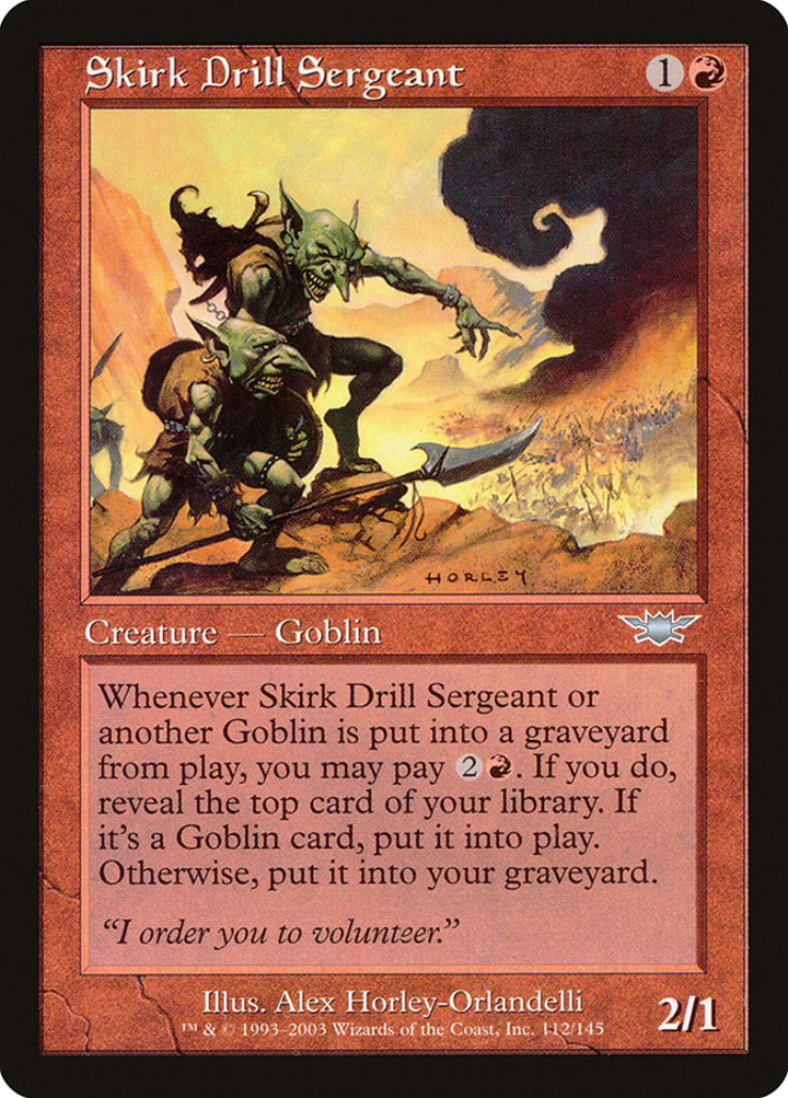 Skirk Drill Sergeant Single: Magic: The Gathering Legions Einzelkarte