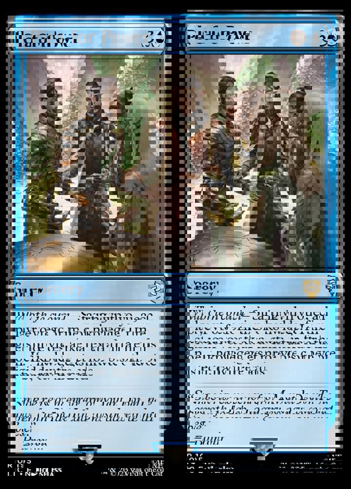 Plea for Power