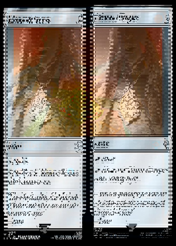 Talisman of Progress
