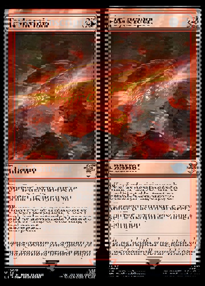 Fiery Inscription