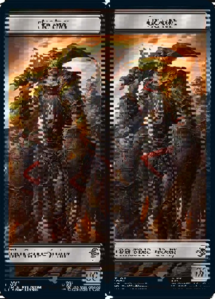Orc Army Token (Black 0/0) (V.2)