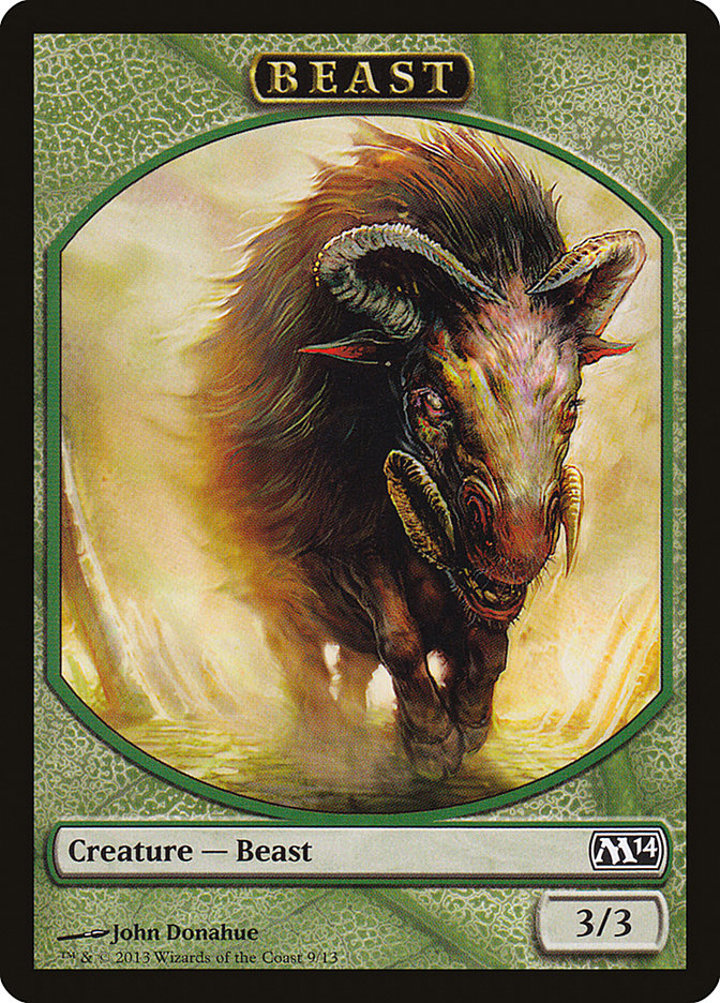 Beast Token (Green 3/3)