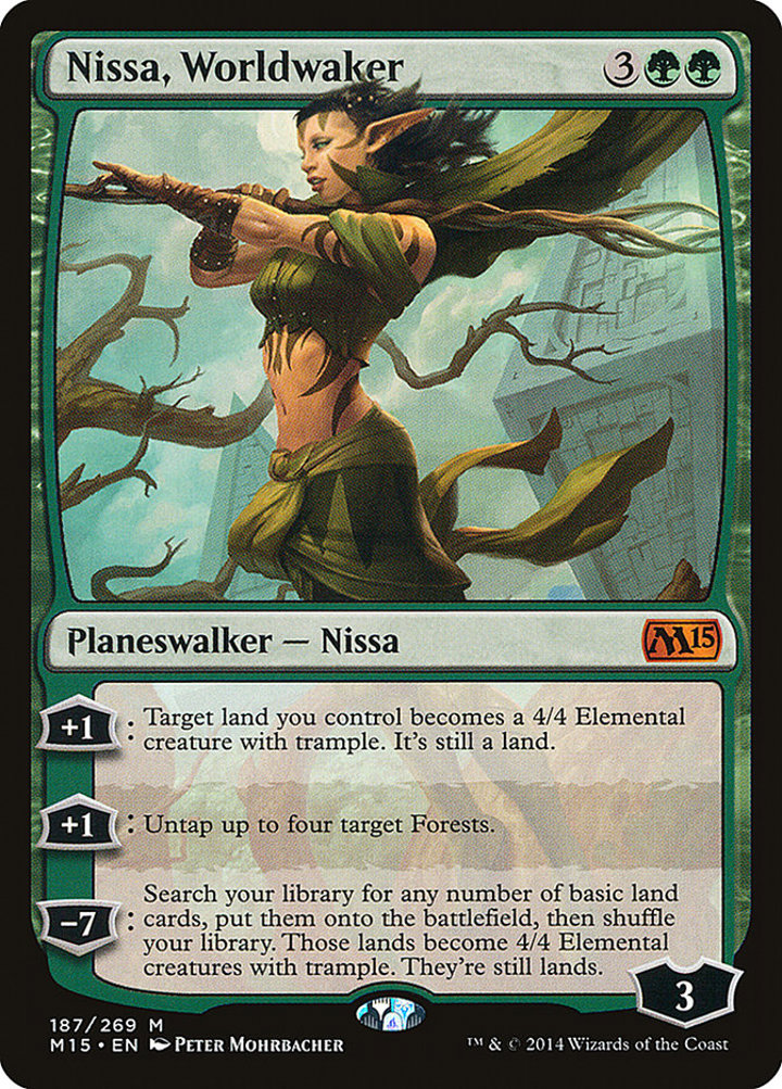 Nissa, Worldwaker Single: Magic: The Gathering Magic 2015 Einzelkarte
