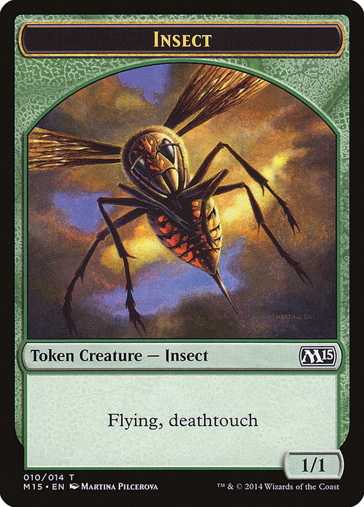 Insect Token (Green 1/1 Flying, Deathtouch)