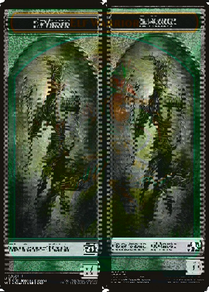 Elf Warrior Token (Green 1/1)