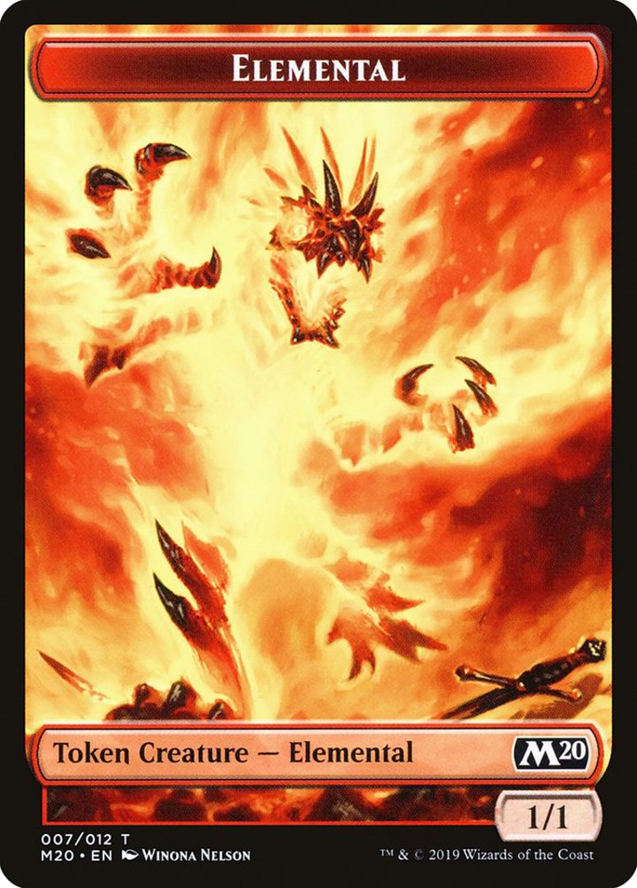 Elemental Token (R 1/1) // Satyr Token (R 1/1)