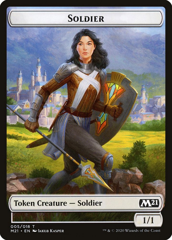 Soldier Token (W 1/1) // Construct Token (C 4/4)