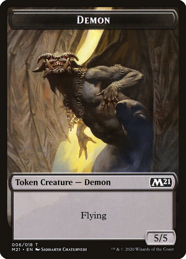Zombie Token (B 2/2) // Demon Token (B 5/5)