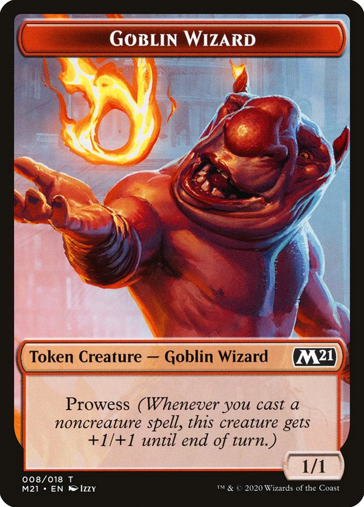 Goblin Wizard Token (R 1/1) // Treasure Token