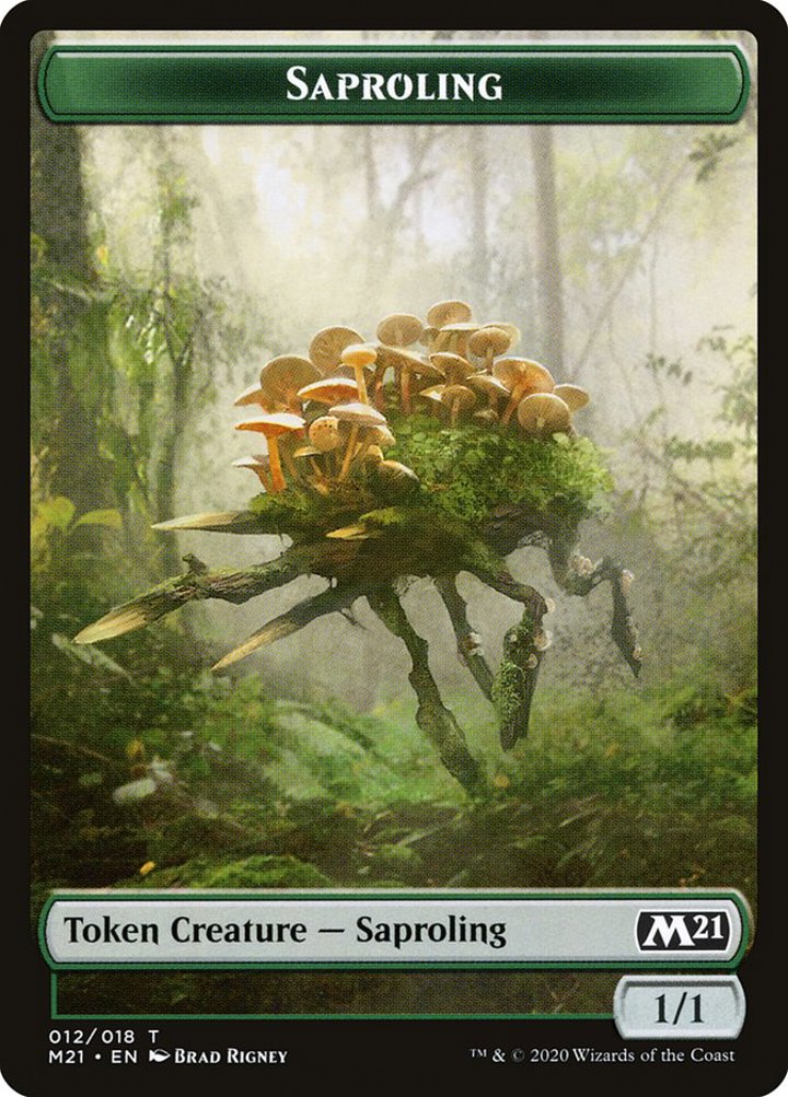 Saproling Token (Green 1/1)
