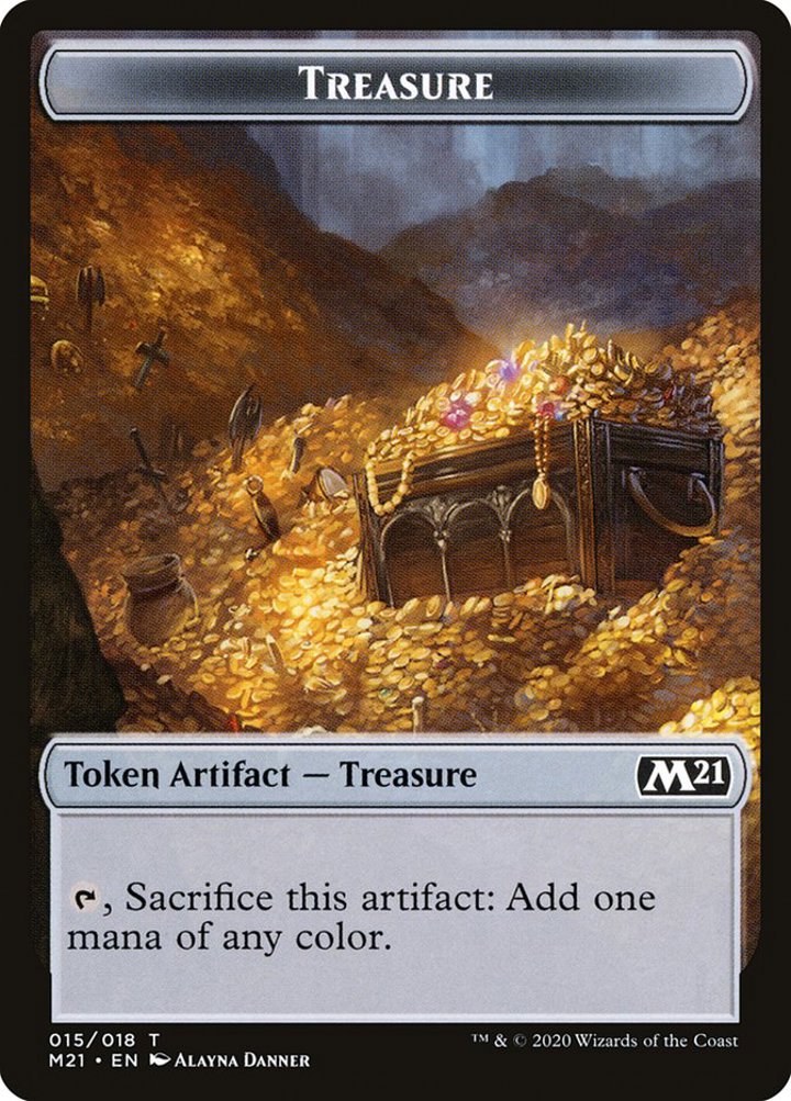 Wolf Token (G 2/2) // Treasure Token (V.2)