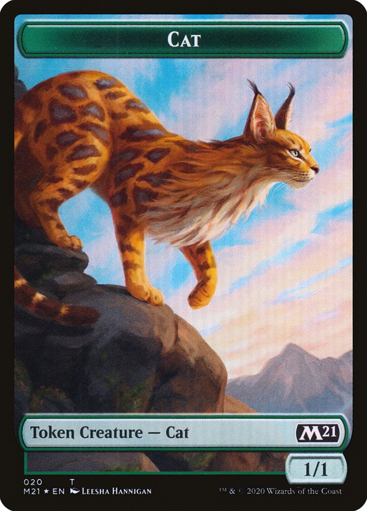 Angel Token (W 4/4) // Cat Token (G 1/1)