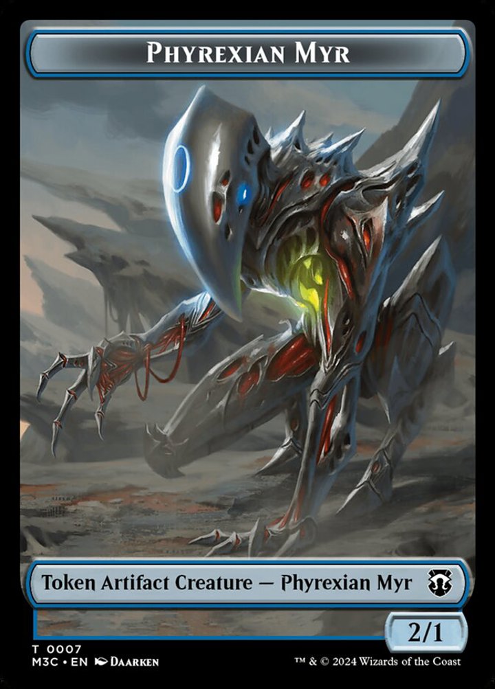 Phyrexian Myr Token (UA 2/1) // Servo Token (A 1/1) (V.1)