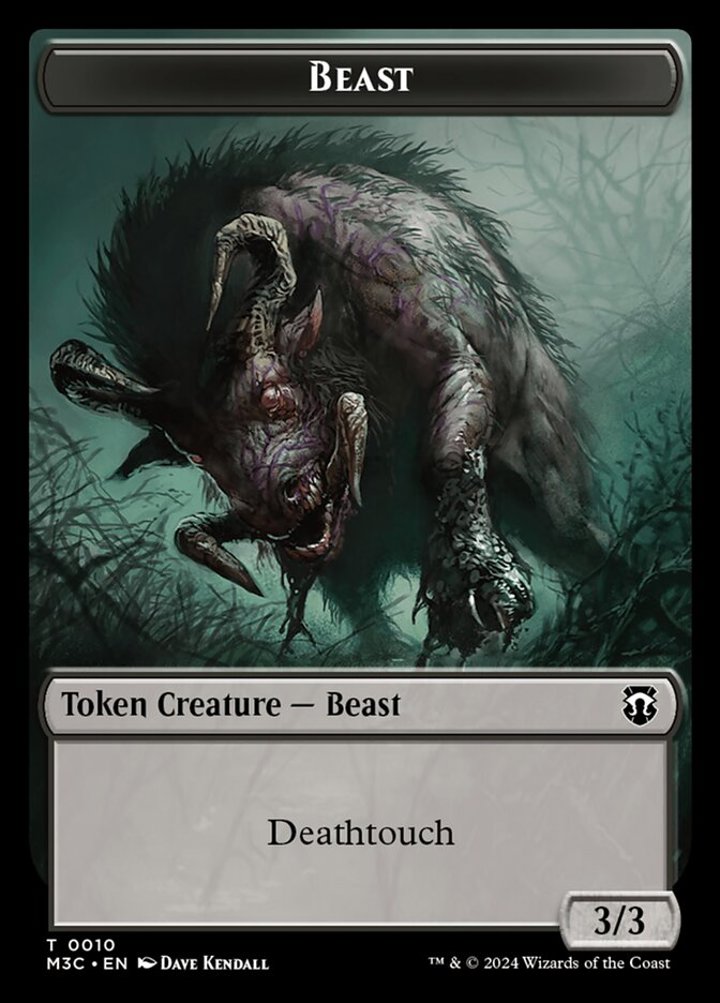 Beast Token (B 3/3) // Shapeshifter Token (U 2/2) (V.1)