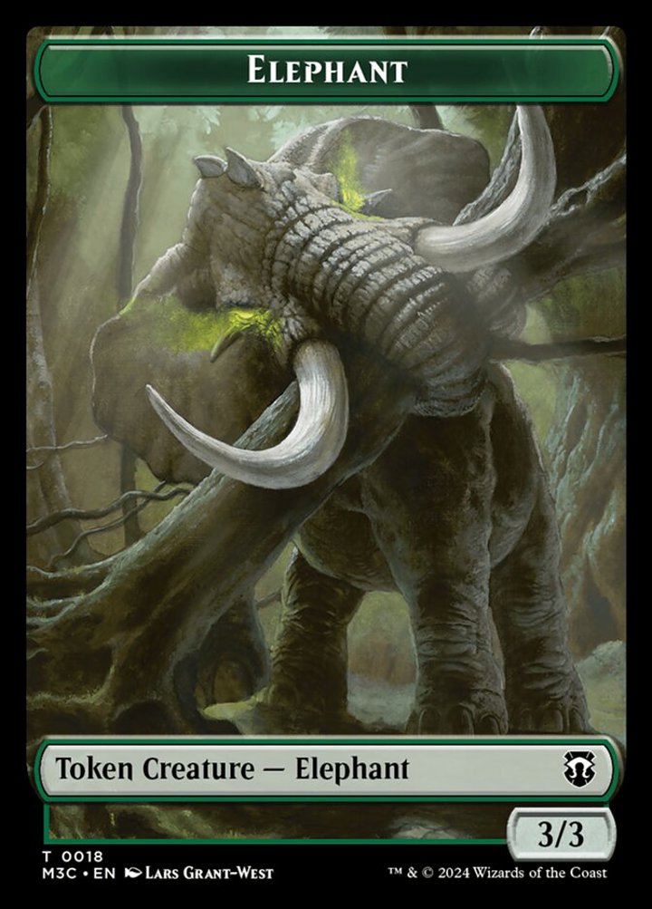 Elephant Token (G 3/3) // Beast Token (G 4/4) (V.1)