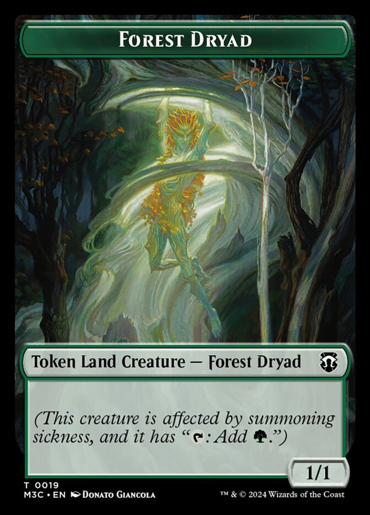 Boar Token (G 2/2) // Forest Dryad Token (G 1/1) (V.1)