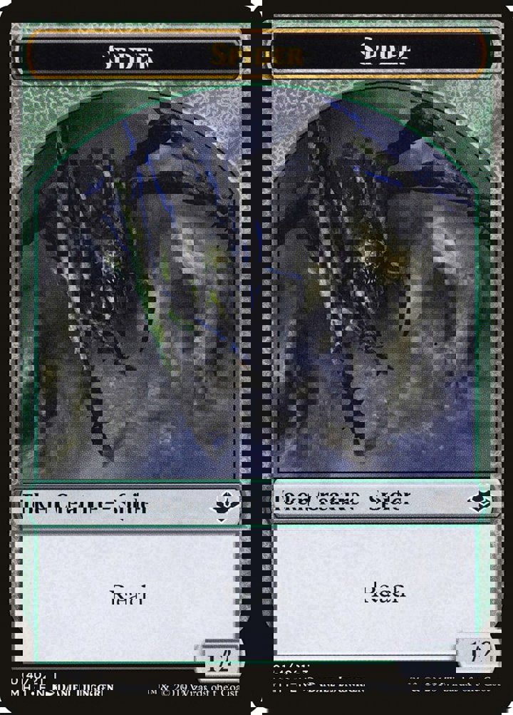 Spider Token (Green 1/2)
