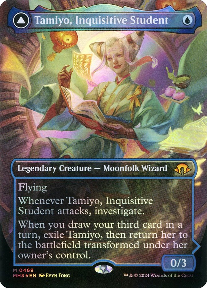 Tamiyo, Inquisitive Student // Tamiyo, Seasoned Scholar (V.2)