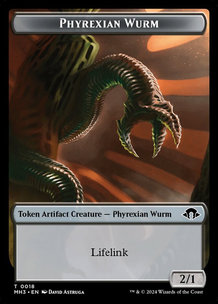 Phyrexian Wurm Token (Artifact 2/1 Lifelink)
