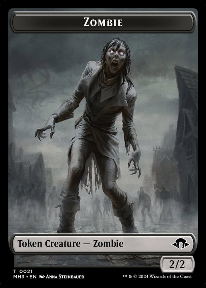 Zombie Token (B 2/2) // Elephant Token (G 3/3) (V.1)