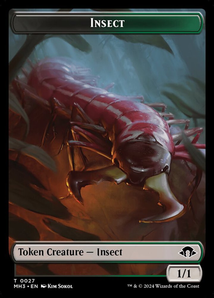 Zombie Token (B 2/2) // Insect Token (BG 1/1) (V.1)