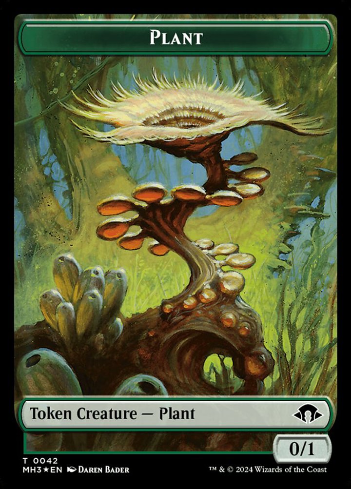 Plant Token (G 0/1) // Zombie Token (B 2/2) (V.2)