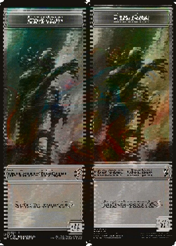 Eldrazi Spawn Token (C 0/1) // Human Soldier Token (W 1/1)