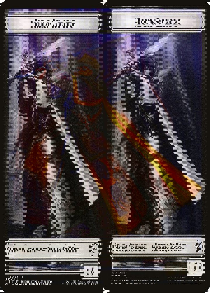 Eldrazi Spawn Token (C 0/1) // Human Soldier Token (W 1/1)