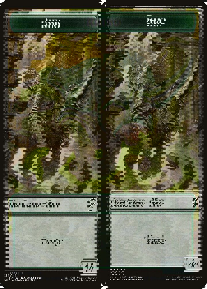 Rhino Token (G 4/4) // Wolf Token (G 2/2)
