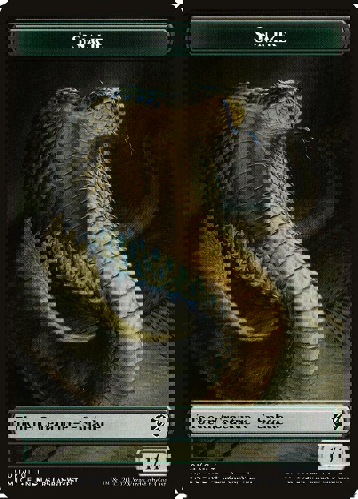 Snake Token (G 1/1) // Spirit Token (W 1/1)