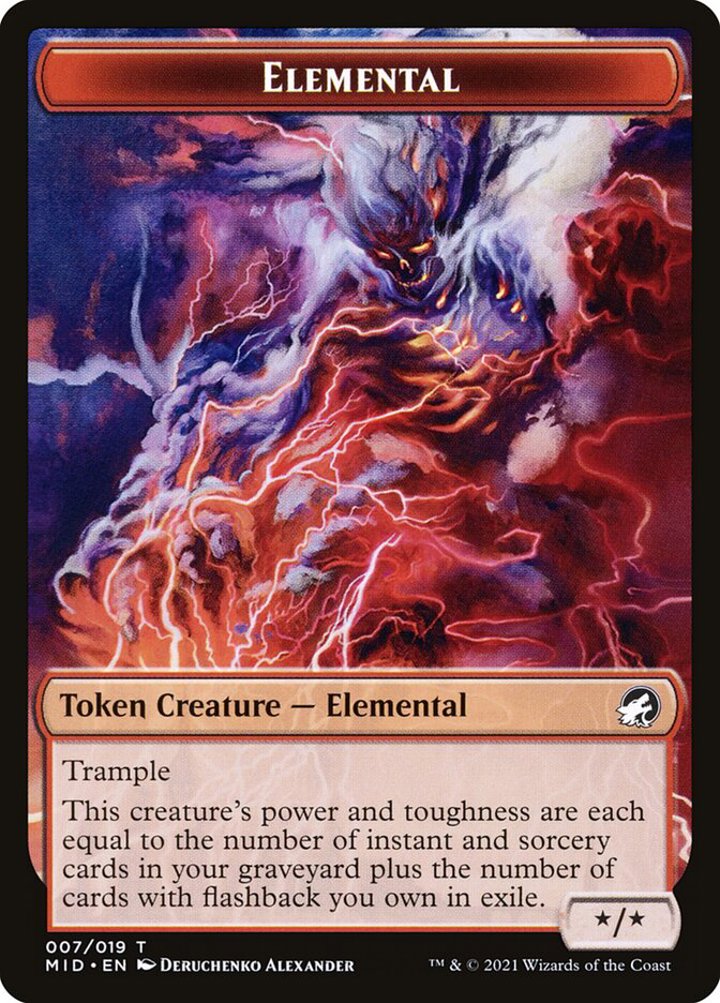 Elemental Token (R 1/1) // Satyr Token (R 1/1)