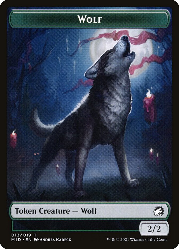 Wolf Token (Green 2/2)