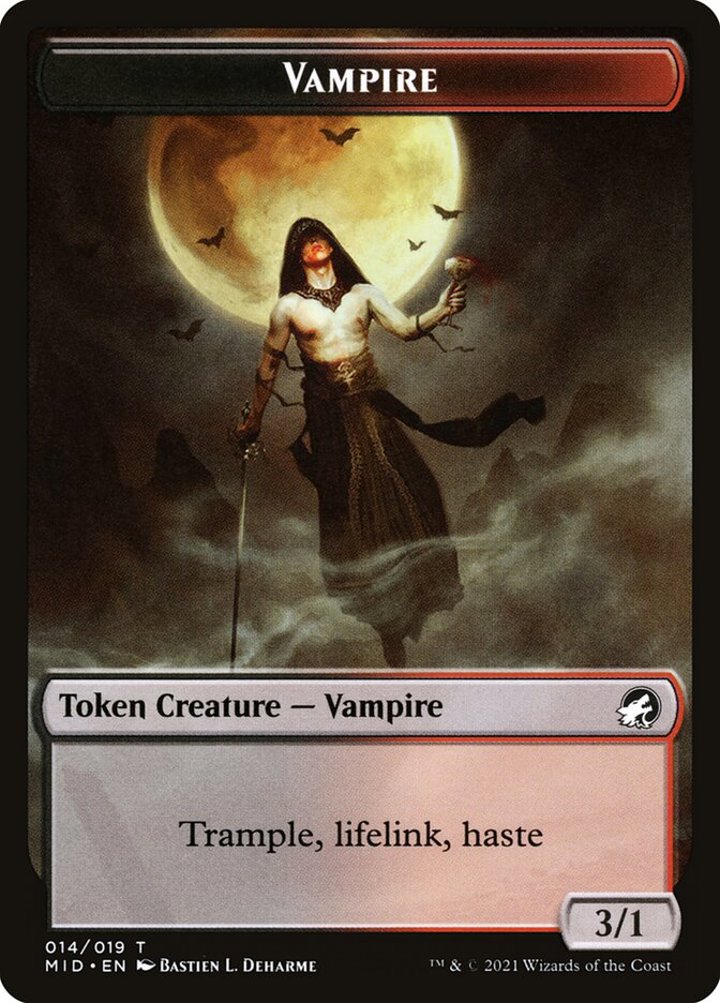 Vampire Token (Black and Red 3/1)