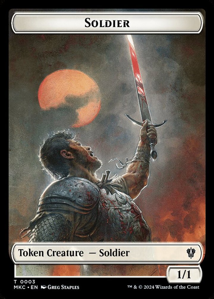 Human Token (W 1/1) // Soldier Token (W 1/1)