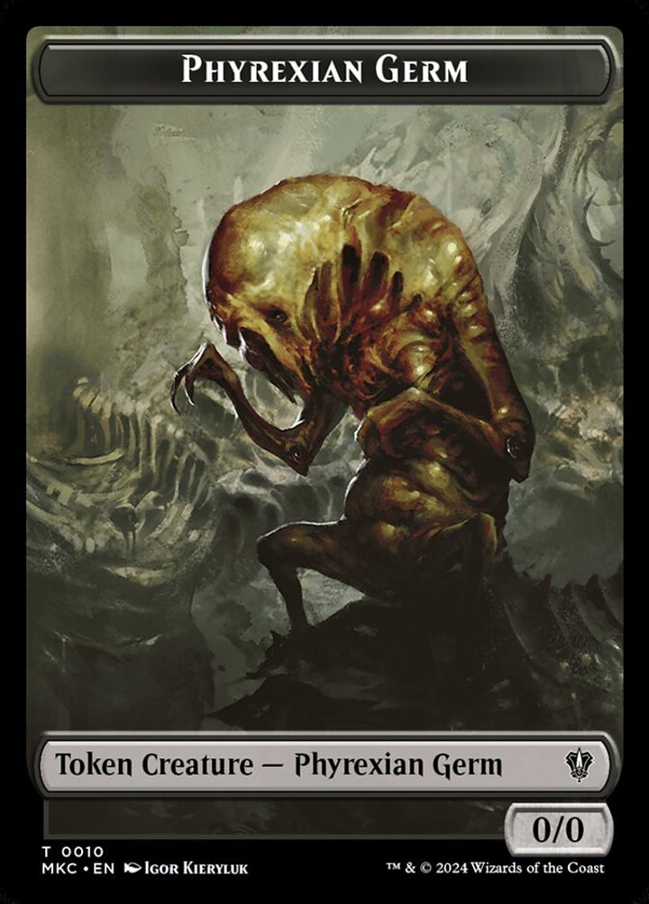 Spirit Token (W 1/1) // Phyrexian Germ Token (B 0/0)