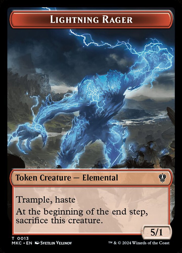 Gold Token // Lightning Rager Token (R 5/1)