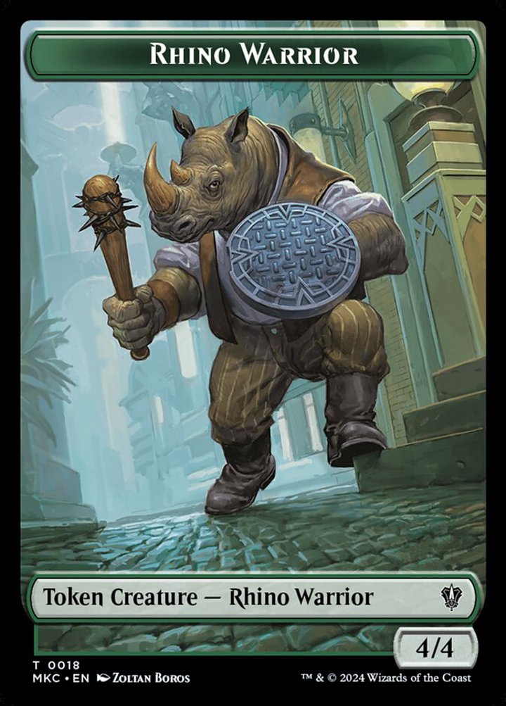 Thopter Token (A 1/1) // Rhino Warrior Token (G 4/4)