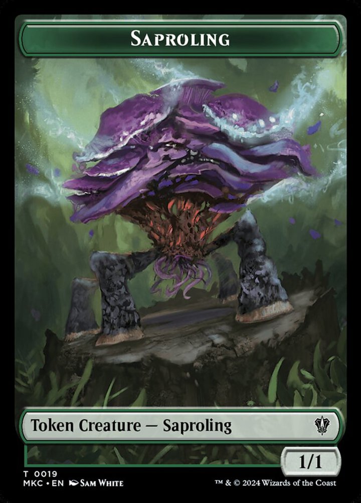 Saproling Token (G 1/1) // Manifest Token (C 2/2)