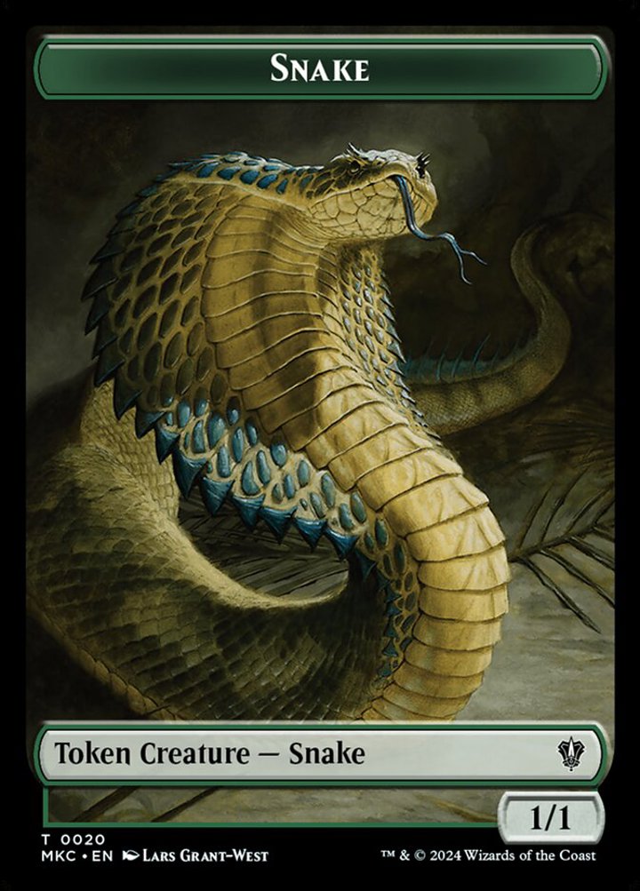 Snake Token (G 1/1) // Morph Token (C 2/2)