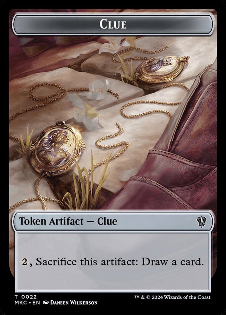 Clue Token // Insect Token (G 1/1 Flying, Deathtouch)