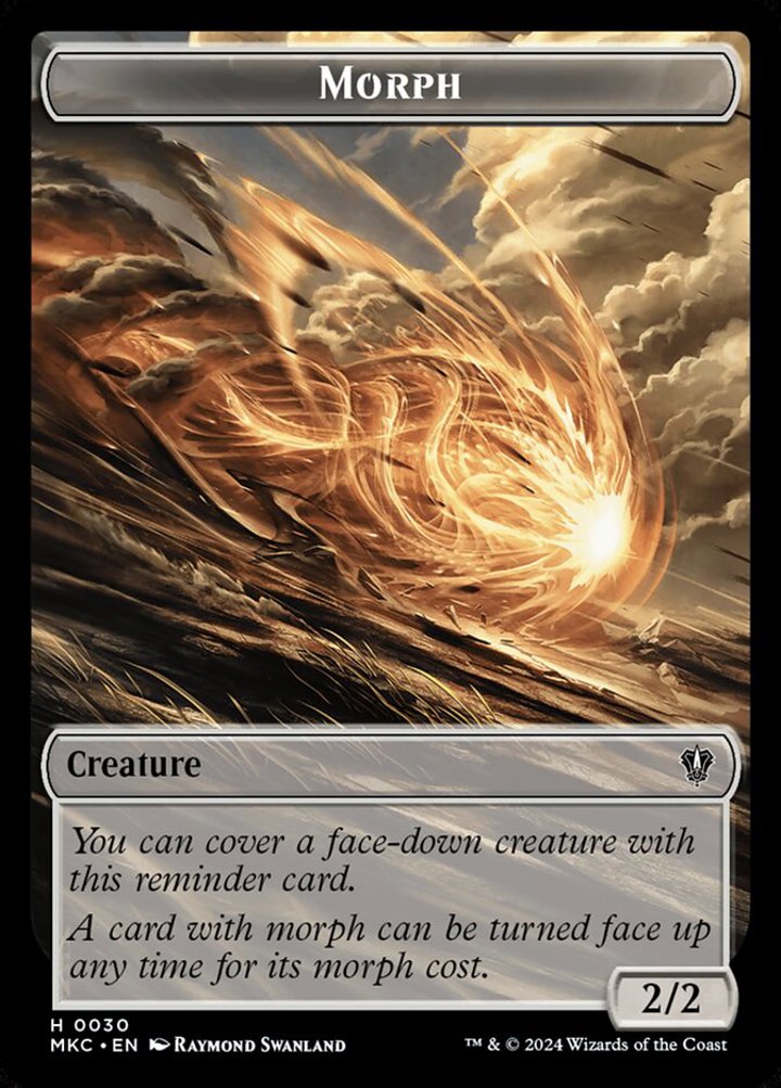 Saproling Token (G 1/1) // Morph Token (C 2/2)