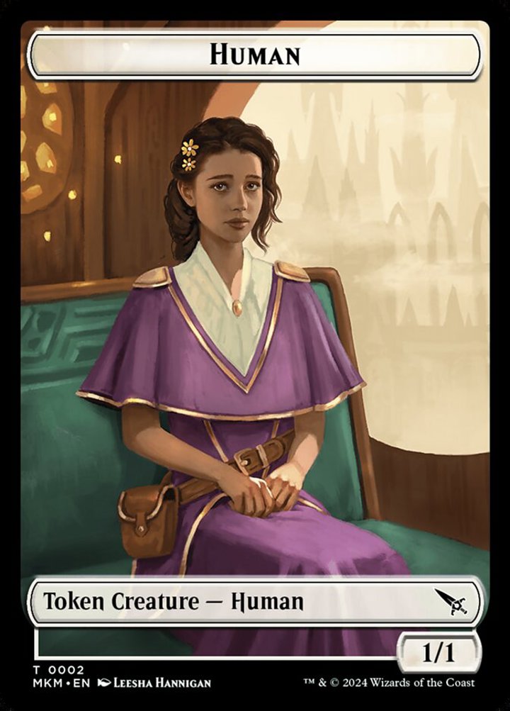 Human Token (W 1/1) // Soldier Token (W 1/1)